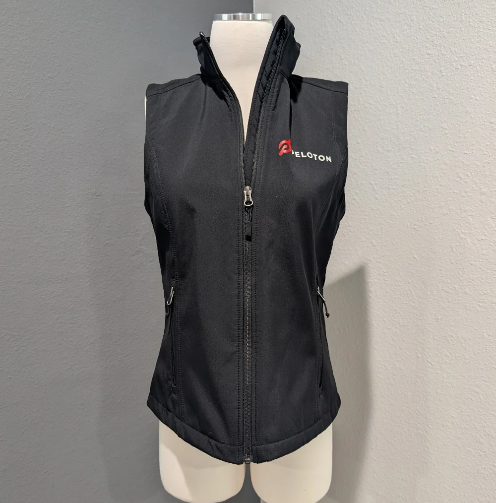 Peloton x Port Authority Black Softshell Vest - Ladies Medium - Full Zip - Picture 10 of 10
